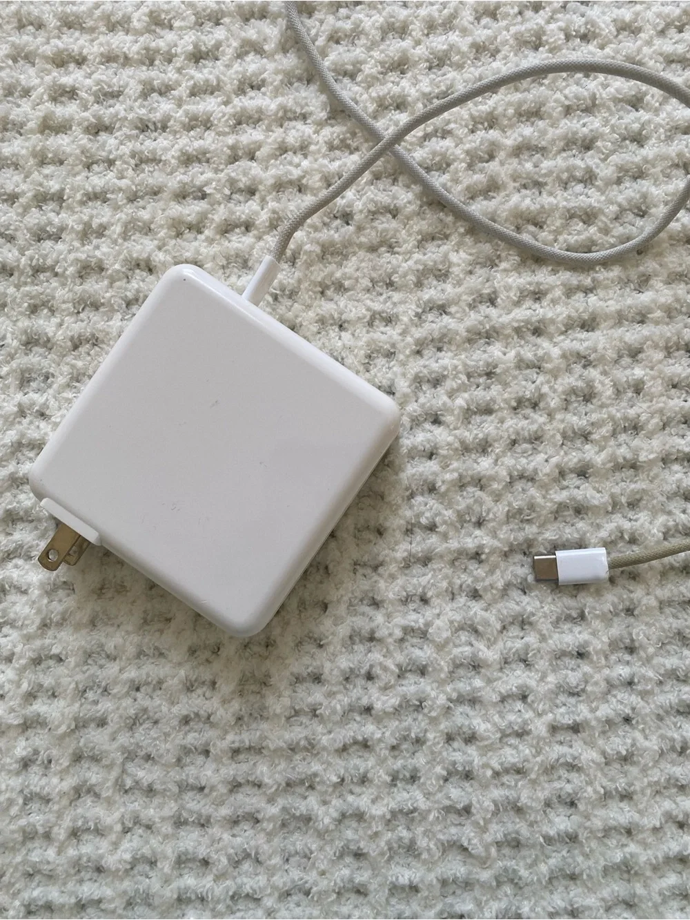 White Apple USB-C Charger